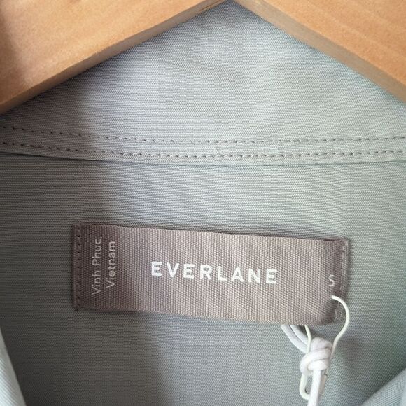 NWT Everlane Men's Poplin‎ Slim Fit Button Down Dress Shirt in Gray sz S - Picture 7 of 7